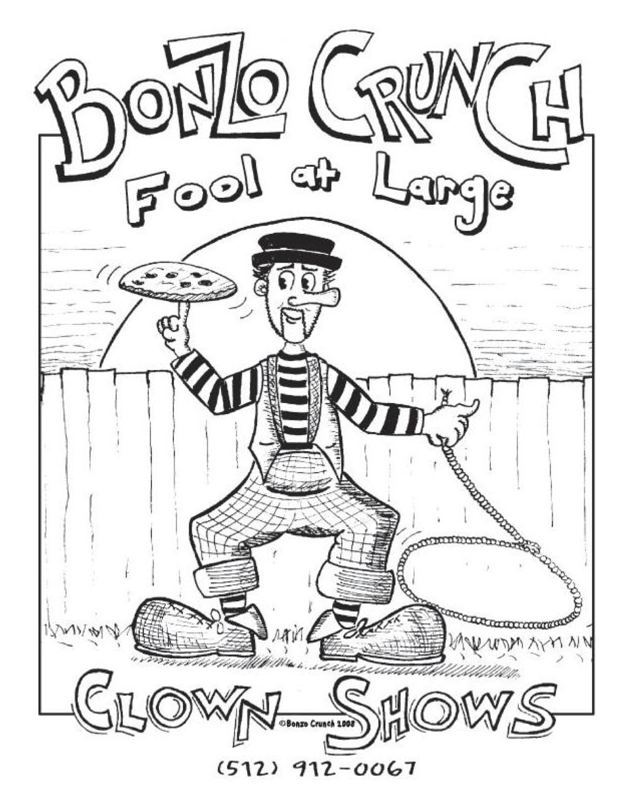 Bonzo Crunch coloring page